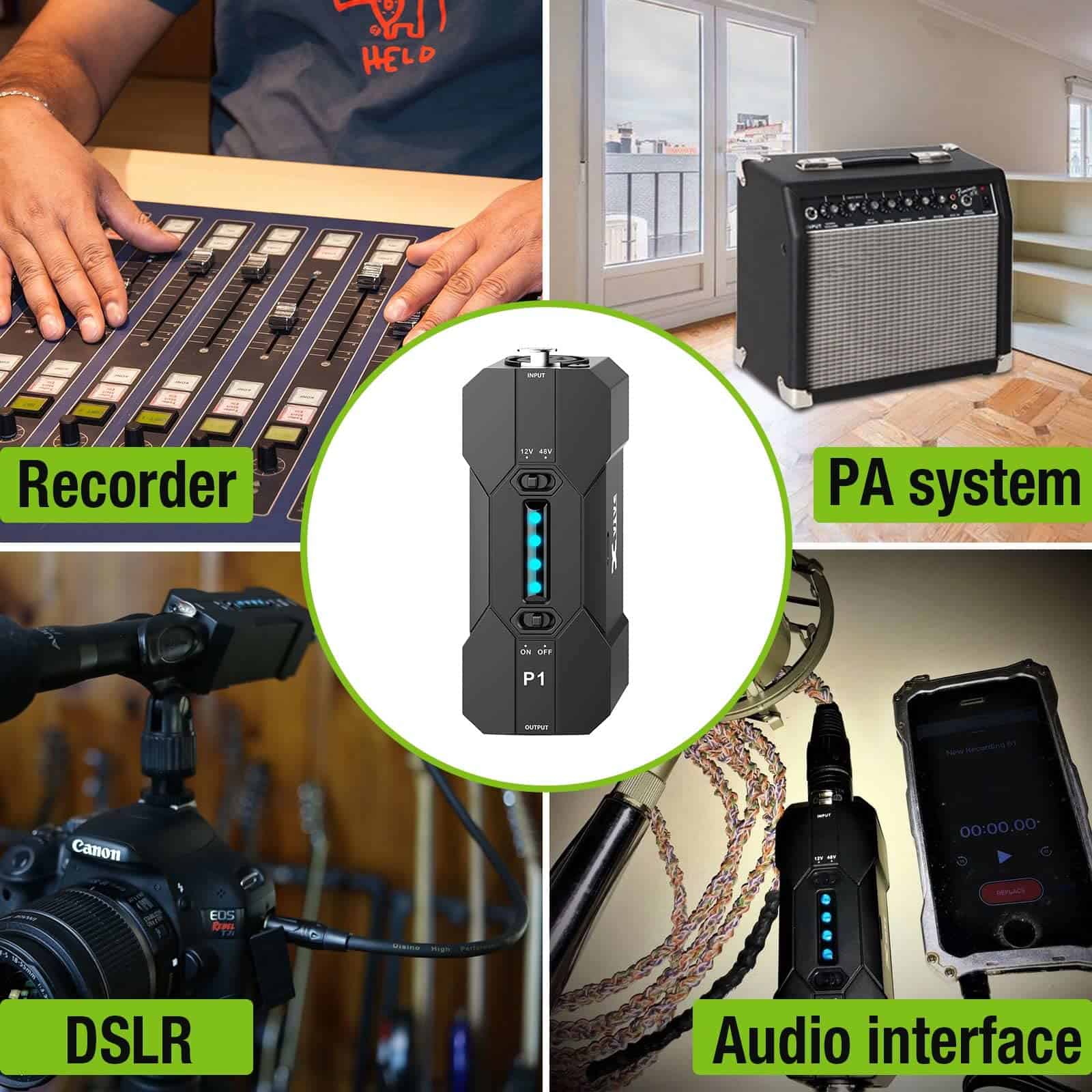 Fuente de Alimentación Phantom 48V/12V Xvive P1, Hasta 40 - Imagen 8