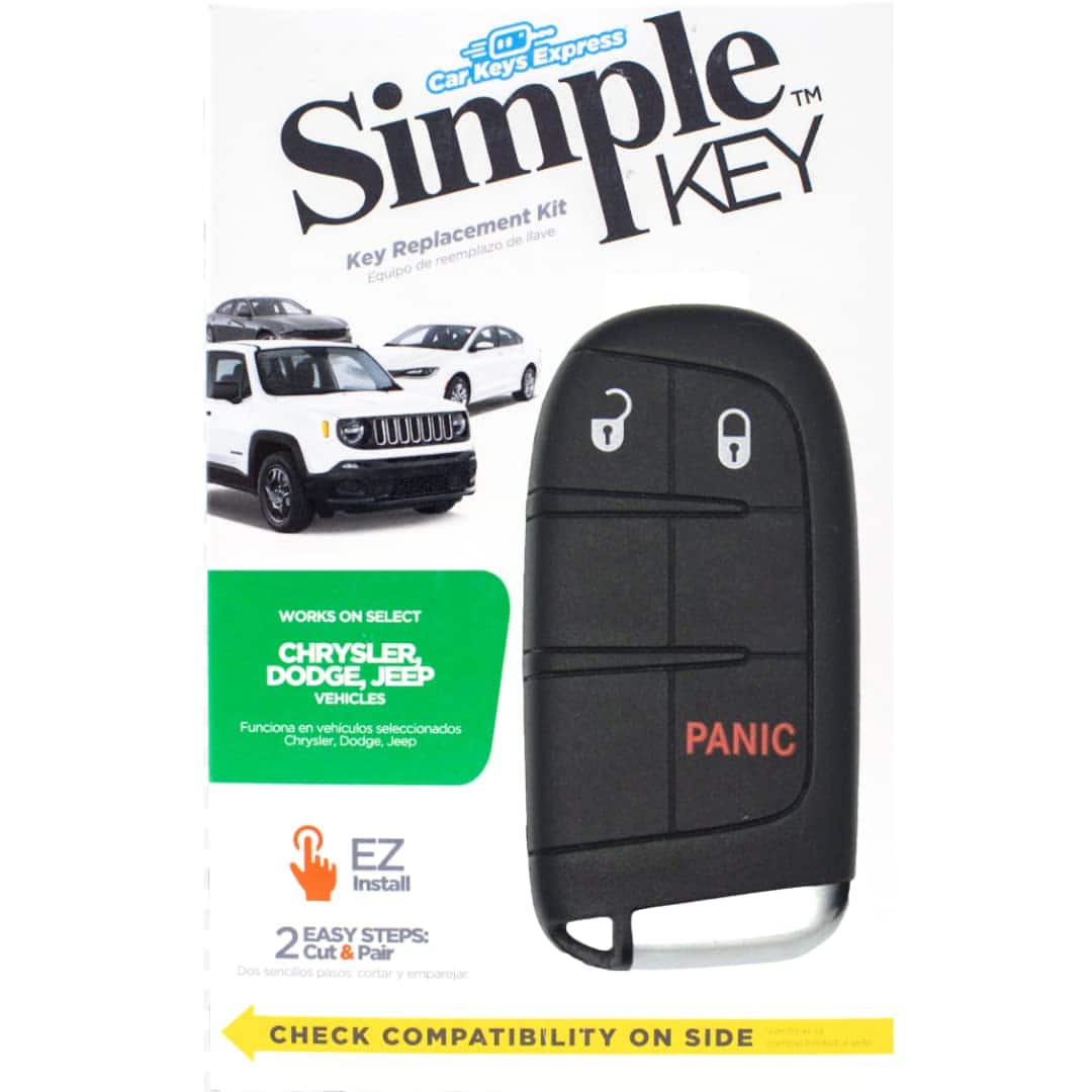 Llave Remota Simple Car Keys Express Compatible con