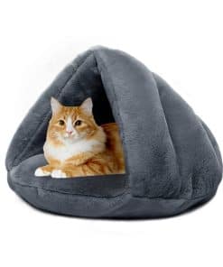 Cueva Tienda de Cama de Gato Acogedora de Felpa