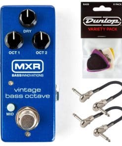 Pedal de Efectos de Octava para Bajo MXR M280 Vintage con 2