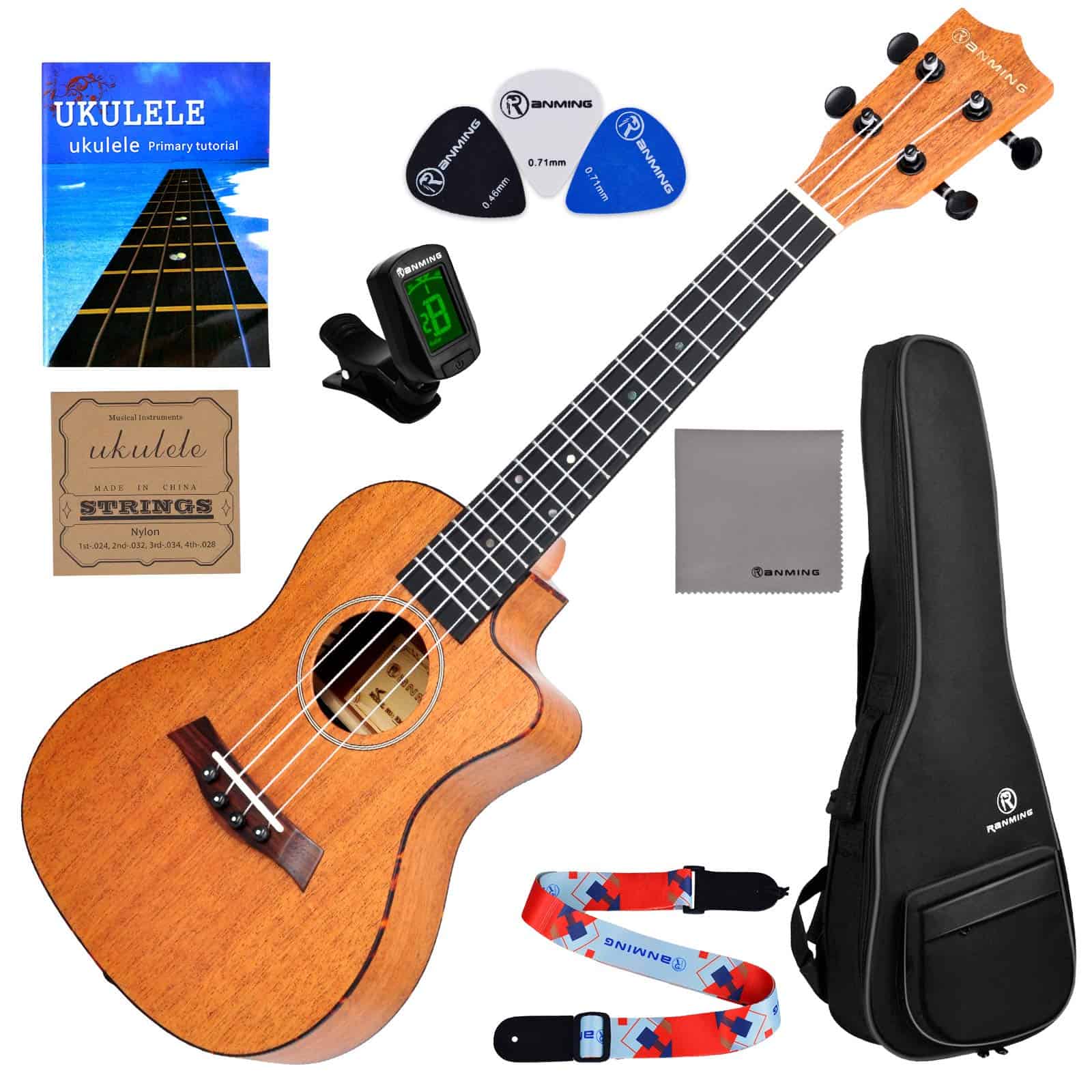 Ukeleles de concierto RANMING para principiantes de 23