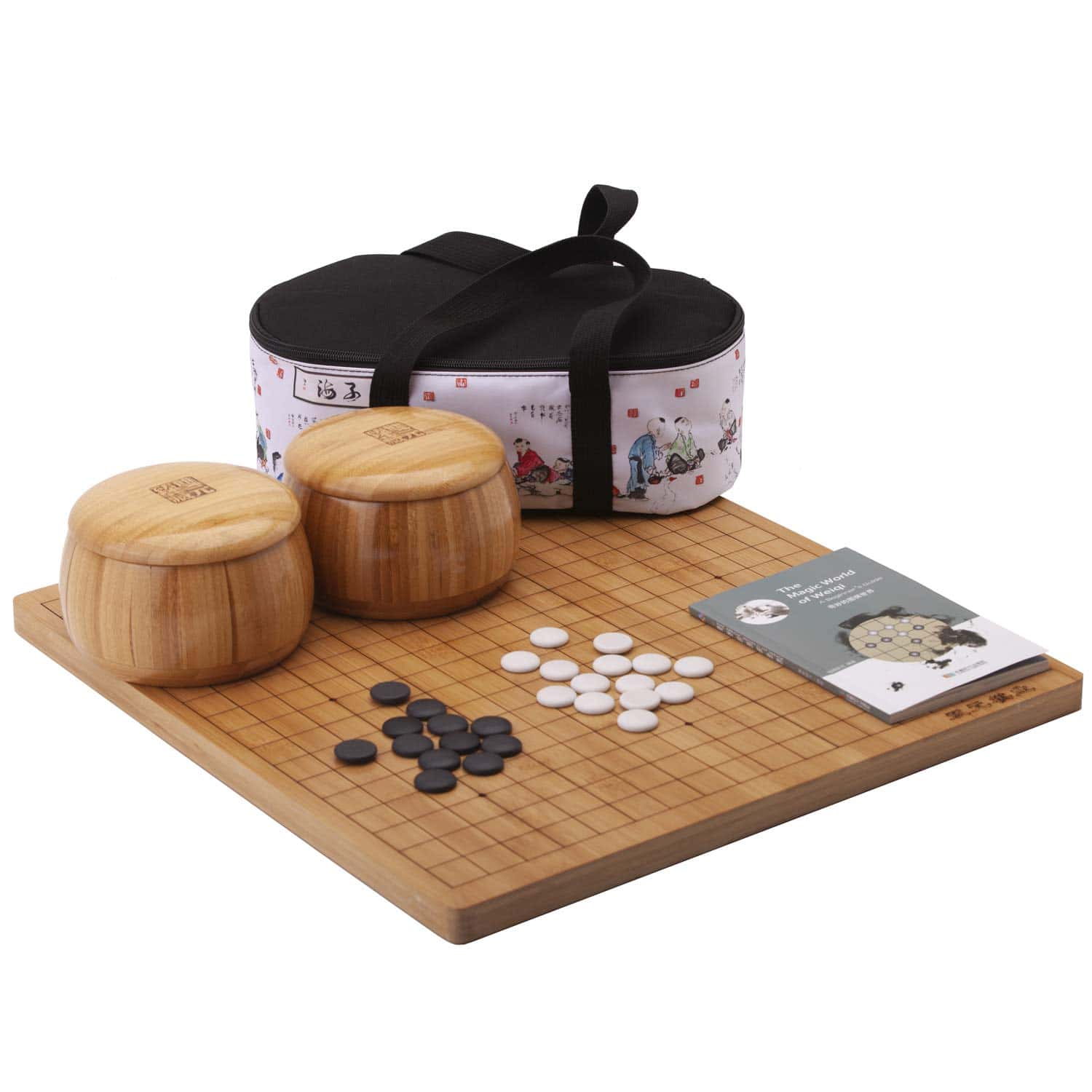 Set de Juego de Go SongYun Reversible 19x19 / 13x13 Tablero