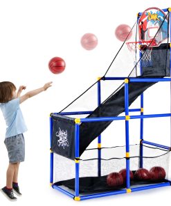 Juego de Baloncesto Arcade JOYIN con 4 Pelotas y Aro para