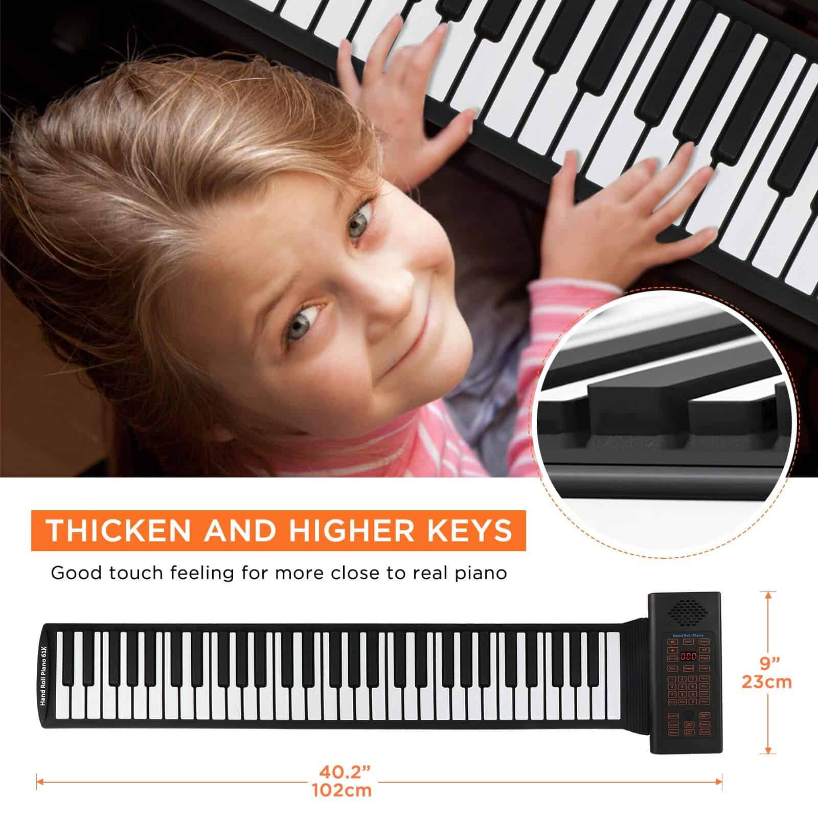 Piano Electrónico Portátil Hami 88 Teclas, PT88 Flexible y - Imagen 4