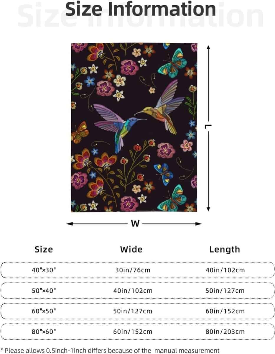 Abucaky Manta de Franela de Colibrí Ultra Suave y Acogedora - Imagen 4