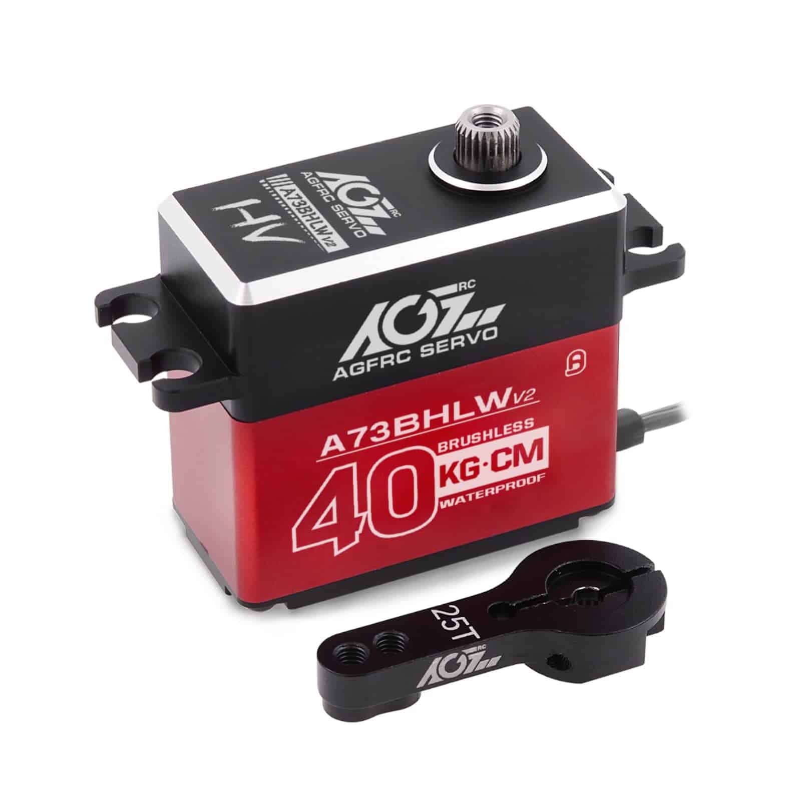Servo Brushless AGFRC 40KG a Prueba de Agua para RC Carro -