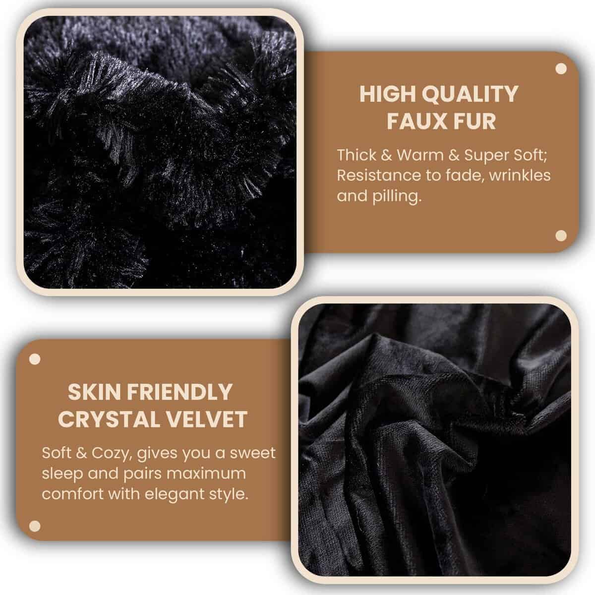 Juego de Funda de Edredón de Lujo MEGO Luxury -Negro - Imagen 6