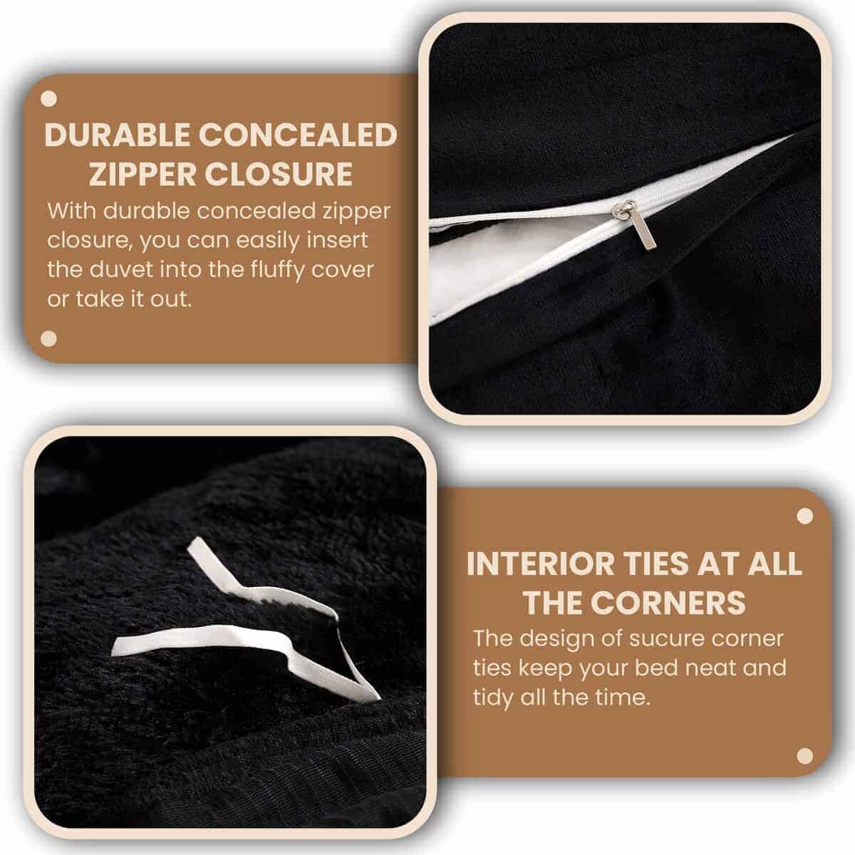 Juego de Funda de Edredón de Lujo MEGO Luxury -Negro - Imagen 7