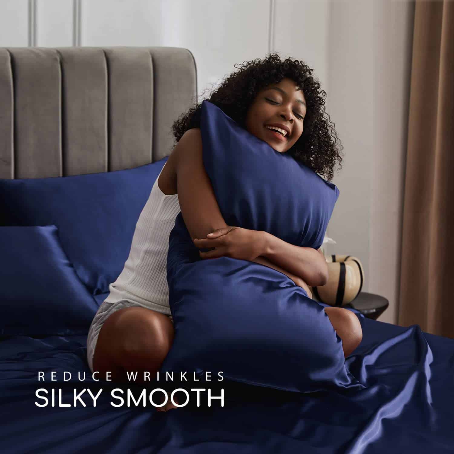 Juego de Sábanas de Satén MR&HM, Set de Sábanas de Tamaño - Imagen 5