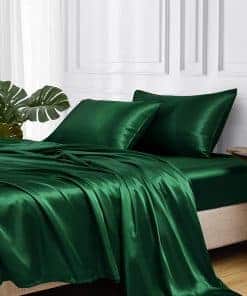 Juego de Sábanas de Satén MR&HM, Juego de Sábanas Queen