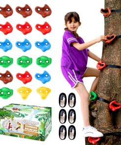 18 Agarraderas para Escalar Árboles Ninja y 6 Correas