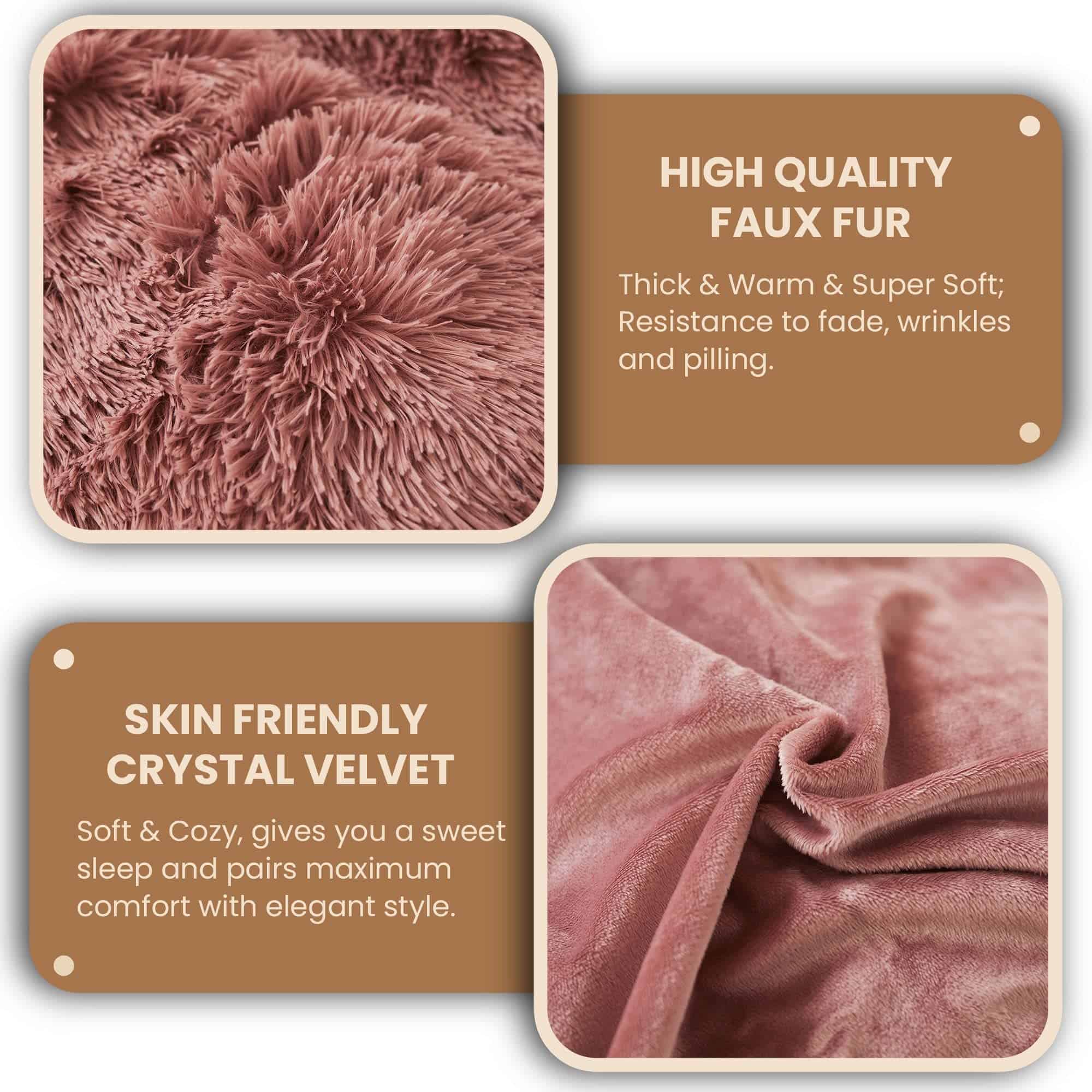 MEGO Juego de Funda de Edredón de Piel Sintética de Lujo, - Imagen 6