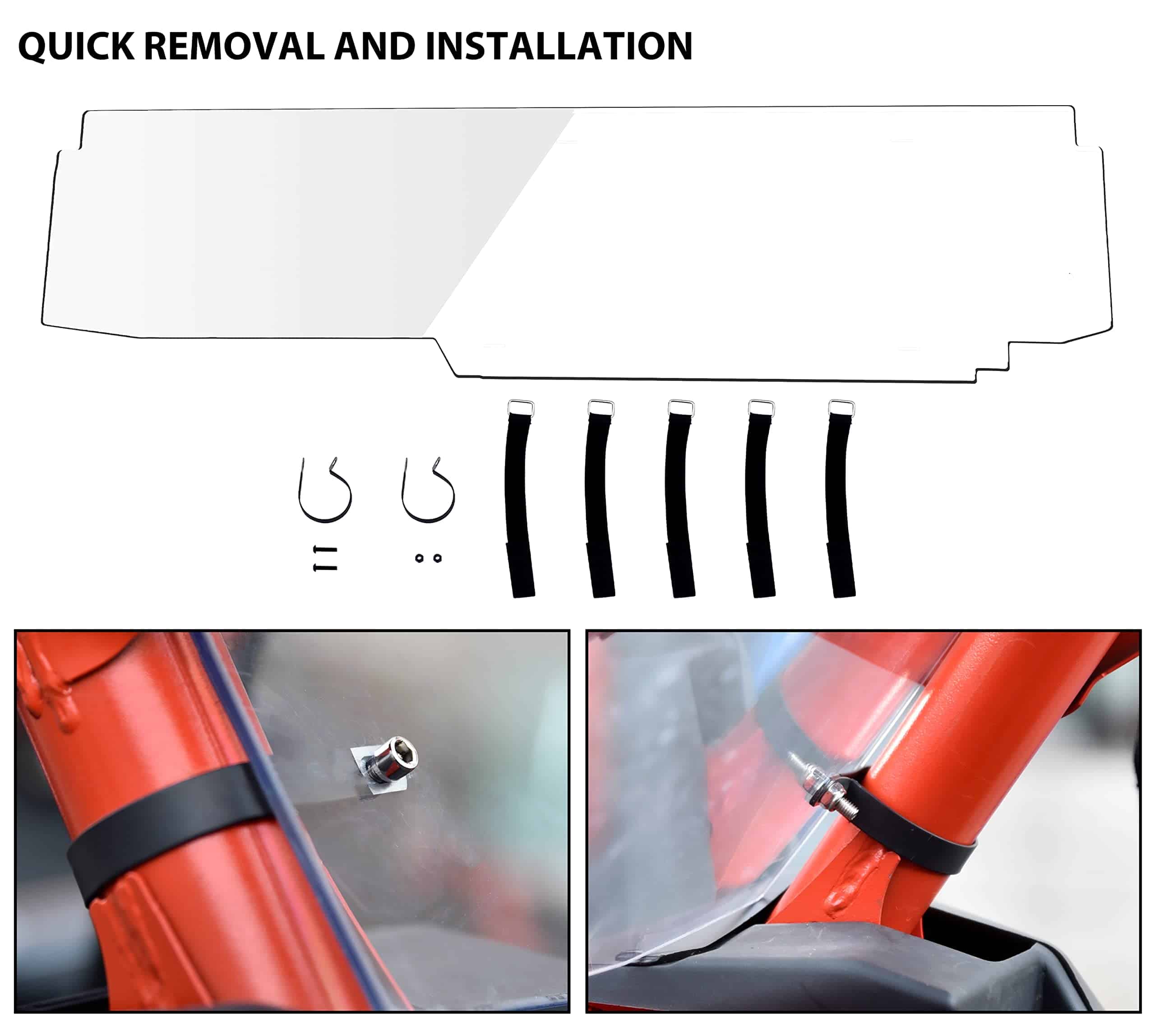 Kit de vidrio trasero SAUTVS para Maverick X3, Panel - Imagen 6