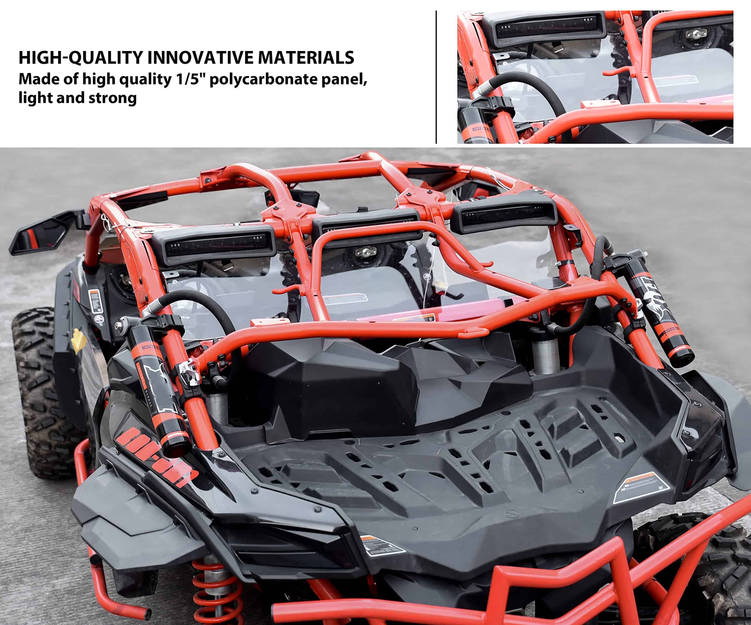 Kit de vidrio trasero SAUTVS para Maverick X3, Panel - Imagen 4