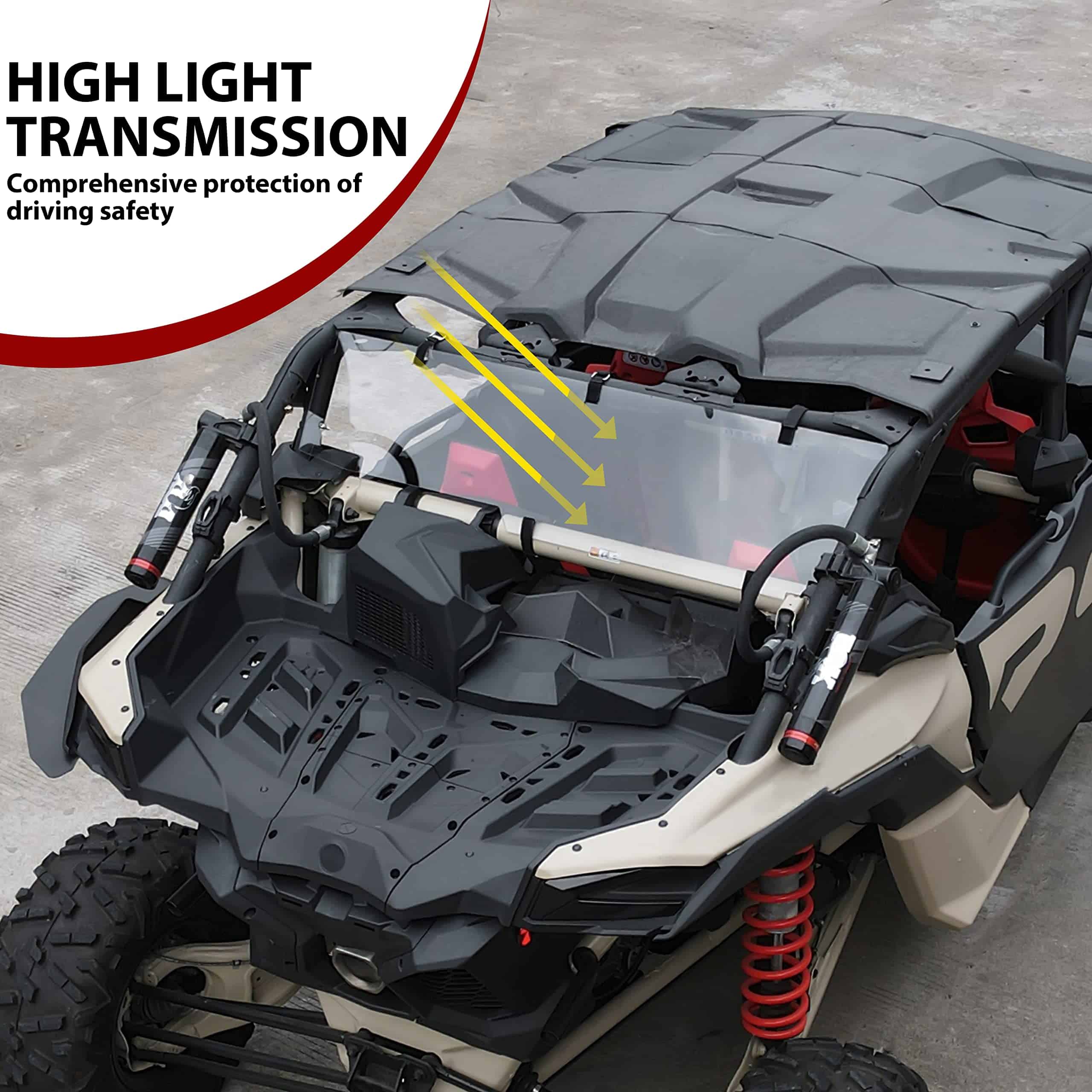 Kit de vidrio trasero SAUTVS para Maverick X3, Panel - Imagen 3