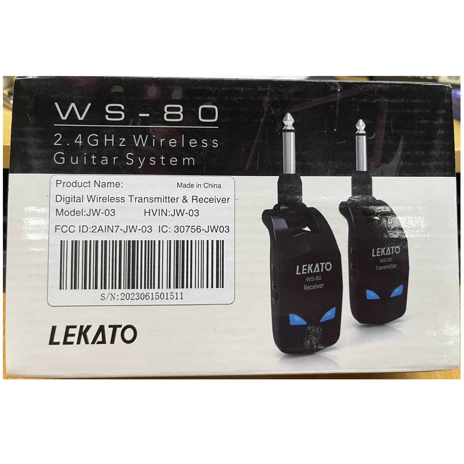 Sistema Inalámbrico de Guitarra LEKATO 2.4Ghz Transmisor - Imagen 9