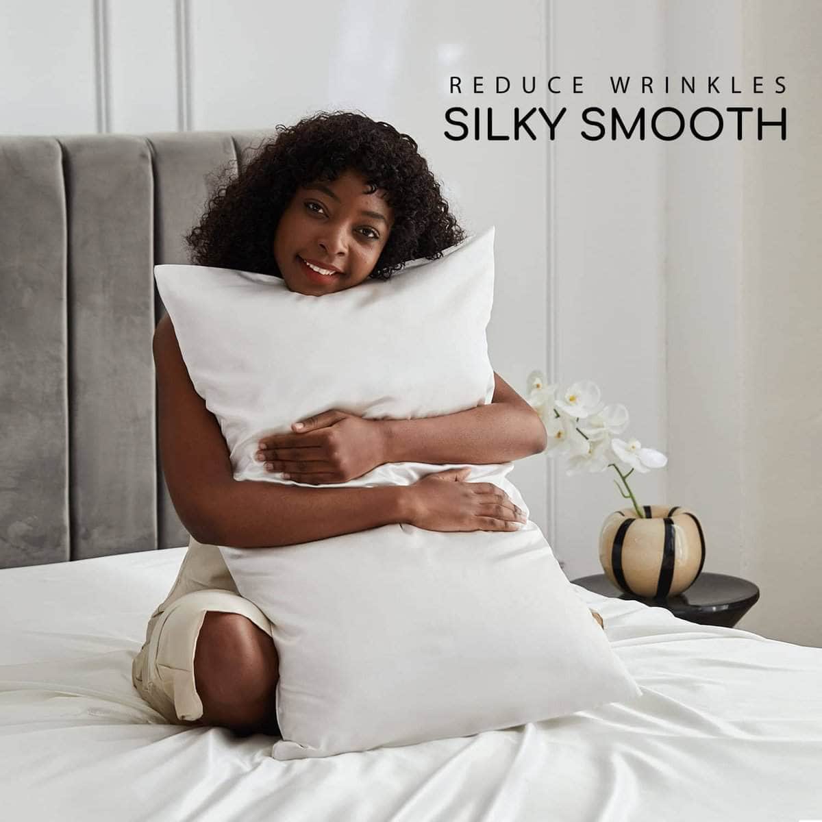 Juego de Sábanas de Satén MR&HM, Queen Size, 4 Piezas, - Imagen 5