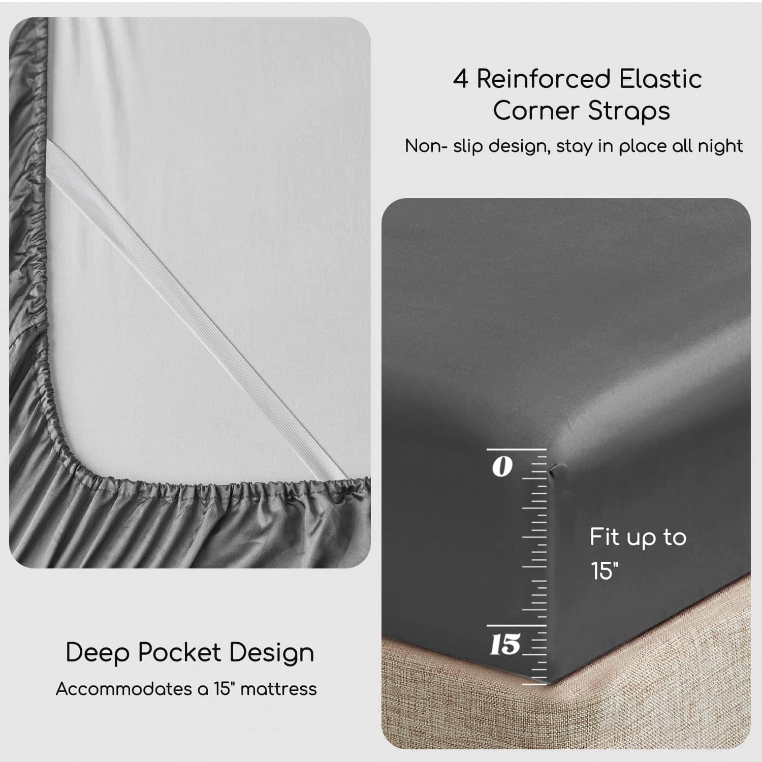 Juego de Sábanas de Satén MR&HM, Sábana Queen Size, 4 - Imagen 6