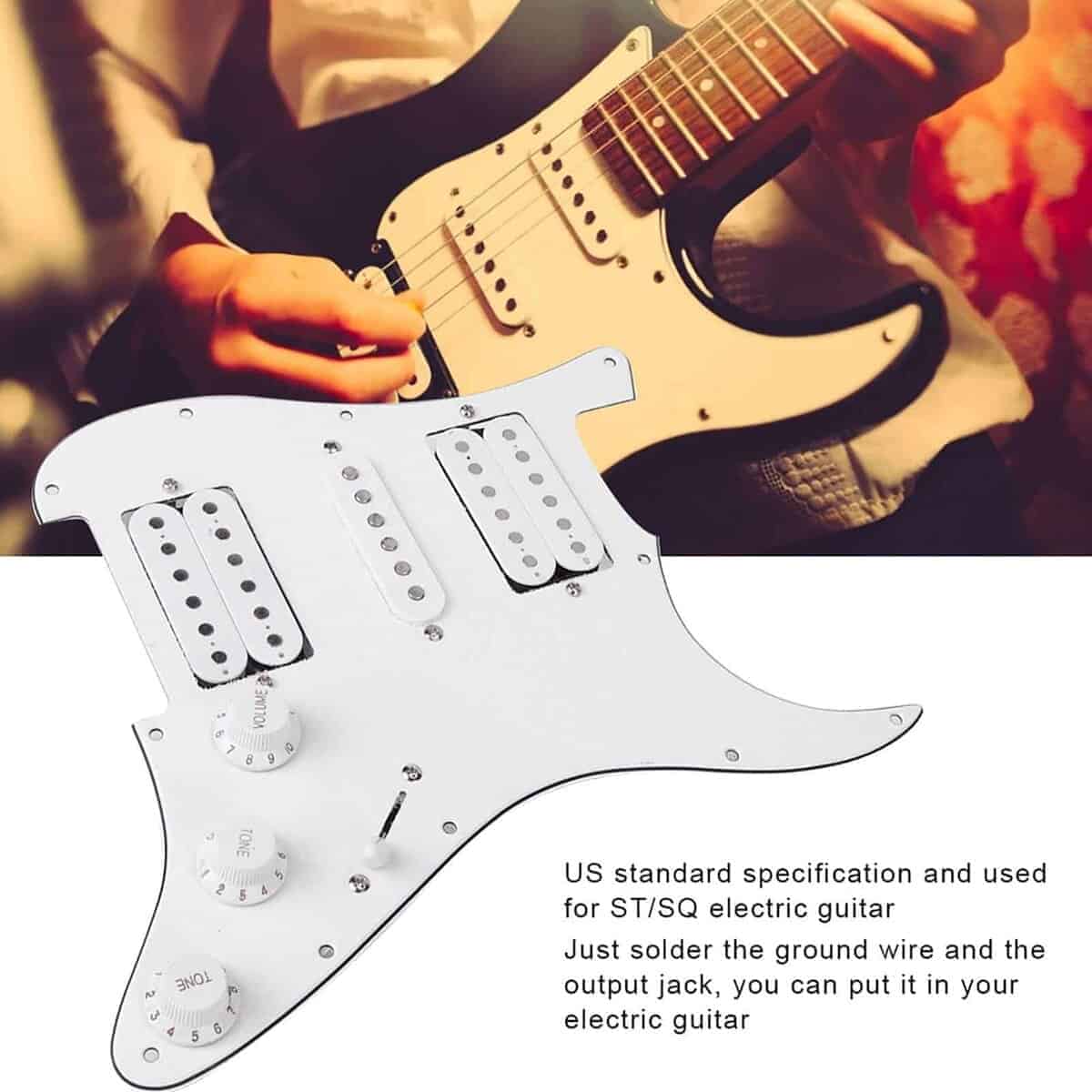 Tablero de Guitarra Eléctrica Cargado Strat Pickguard - Imagen 7