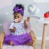 Muñeca Reborn Anano de 22 pulgadas negra africana americana