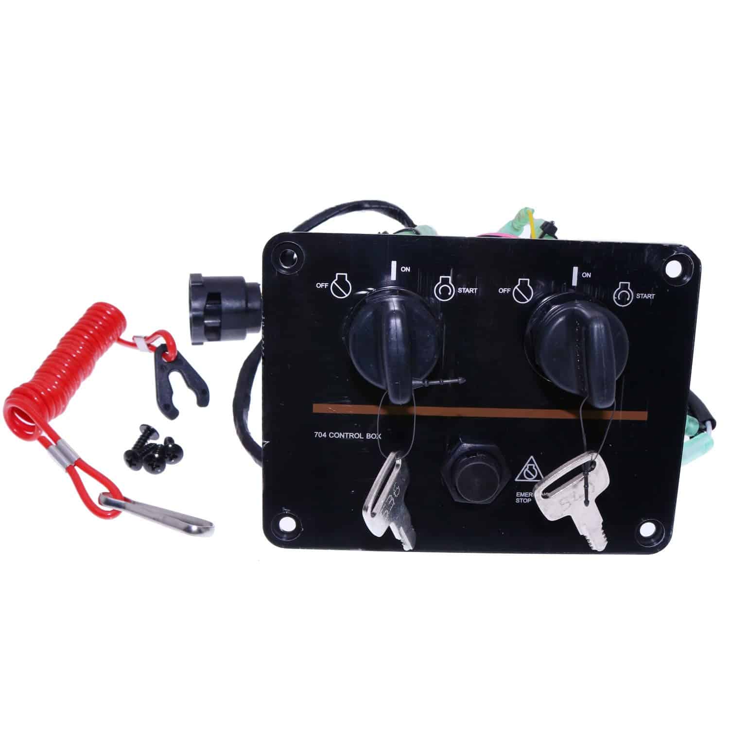 Panel de interruptores de llave doble para motores fuera de