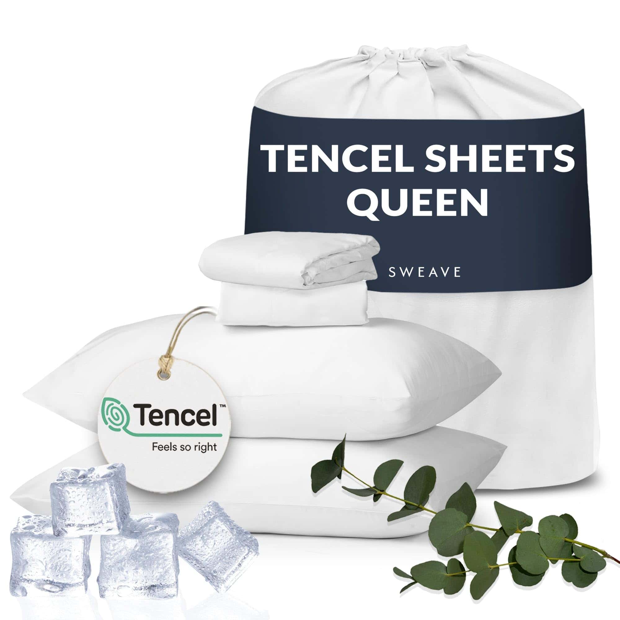 Juego de Sábanas de Eucalipto Queen - Las Únicas Sábanas de