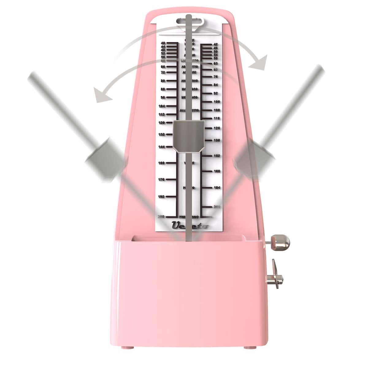 Metronomo Mecánico Sonido Fuerte Piano Batería Violín - Imagen 3