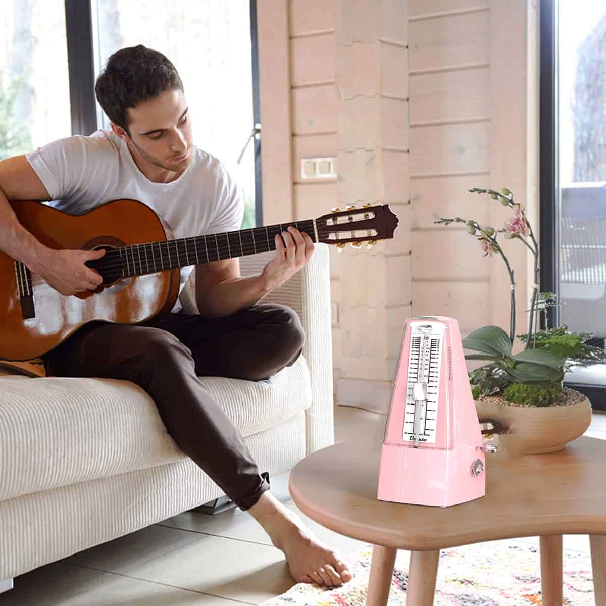 Metronomo Mecánico Sonido Fuerte Piano Batería Violín - Imagen 7