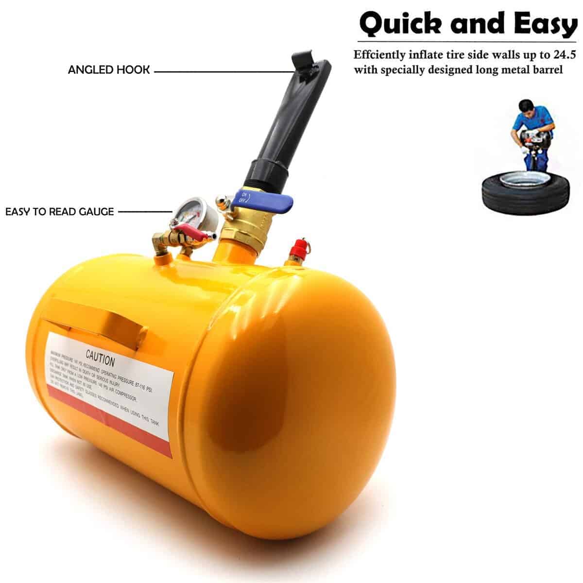 XKMT- Herramienta de inflado de neumáticos para asiento de - Imagen 3