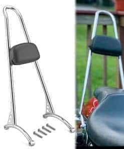 Wsays 21" Sissy Bar Pasajero Respaldo Clásico Cromado