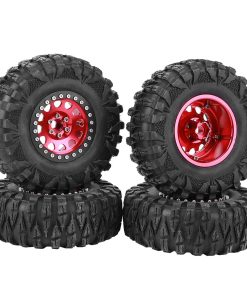 4pcs RC Tire, Neumático de Goma de Elección de Metal de 2.2