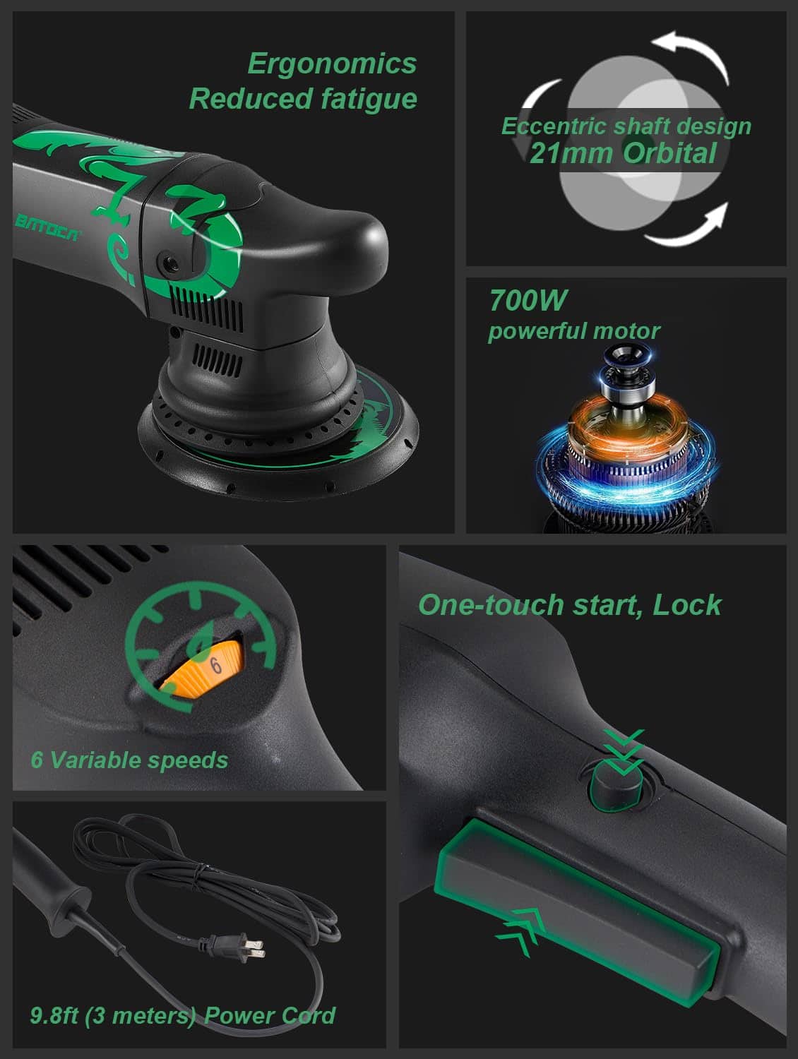 Pulidor BATOCA de Doble Acción, Pulidor y Encerador - Imagen 3