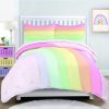 Set de Colcha Arcoíris de 3 Piezas para Niños, Tamaño