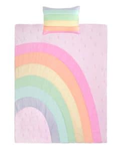 Juego de Edredón Rainbow de 2 Piezas para Niños, Twin,