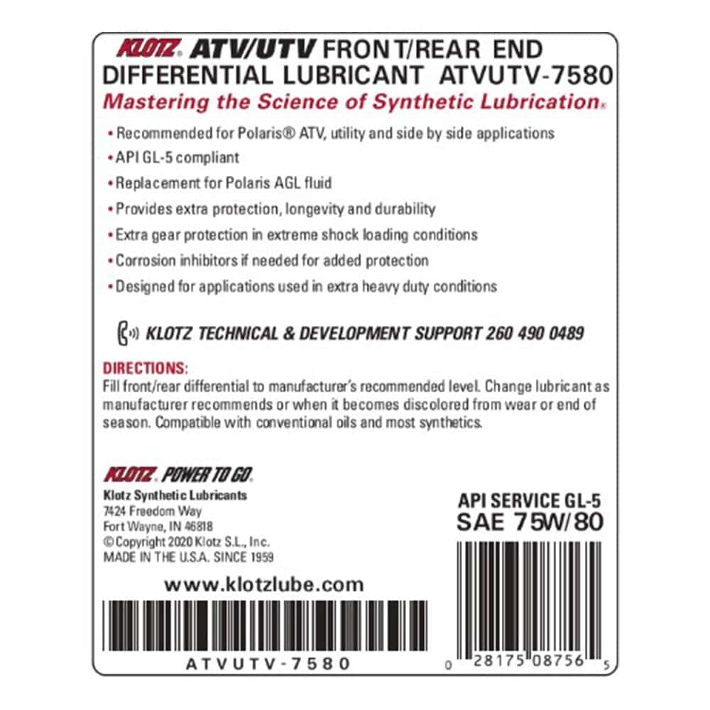 Lubricante de diferencial delantero y trasero sintético - Imagen 5