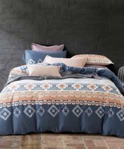 Juego de Funda Nórdica Bohemian Rayas Étnicas Boho