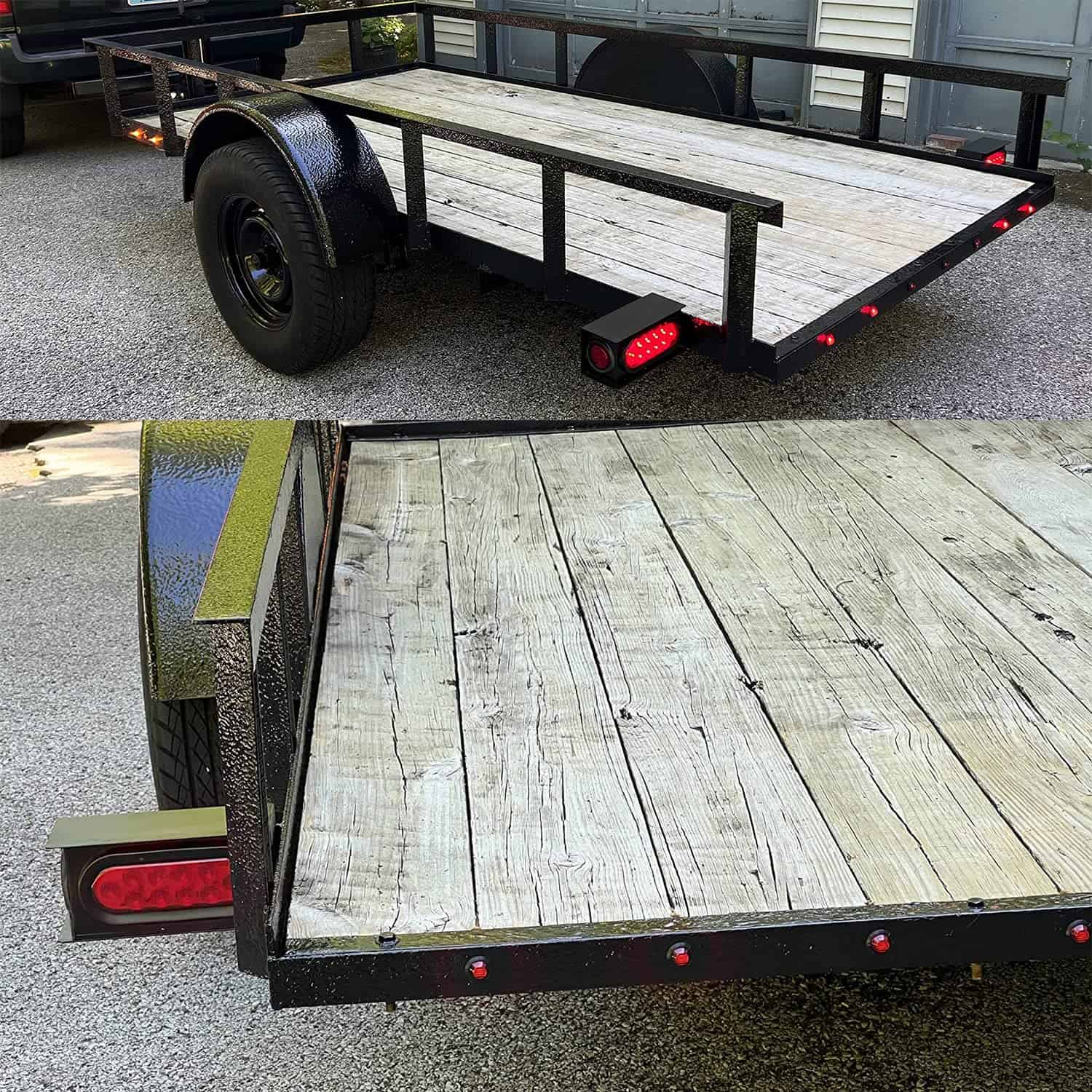 Caja de luz de acero Supoika 2 con luces rojas LED ovaladas - Imagen 4