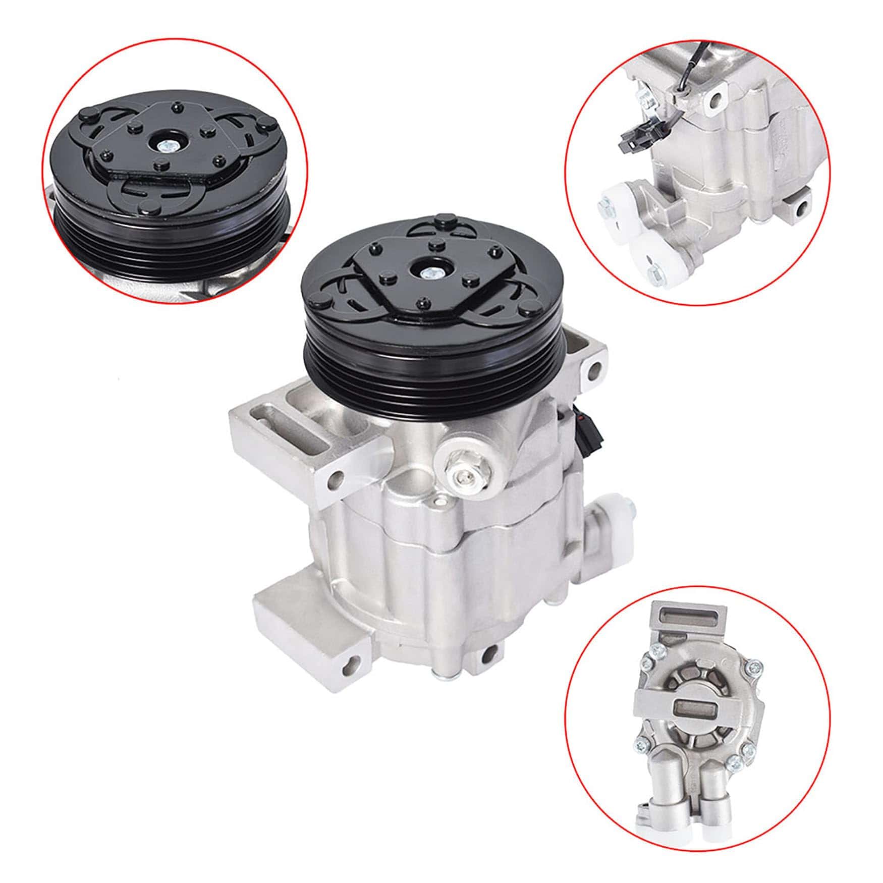 Compresor de Aire Acondicionado WFLNHB & Embrague A/C, 4 - Imagen 8