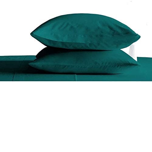 Juego de 2 fundas para almohadas tamaño Queen, 1000 hilos,