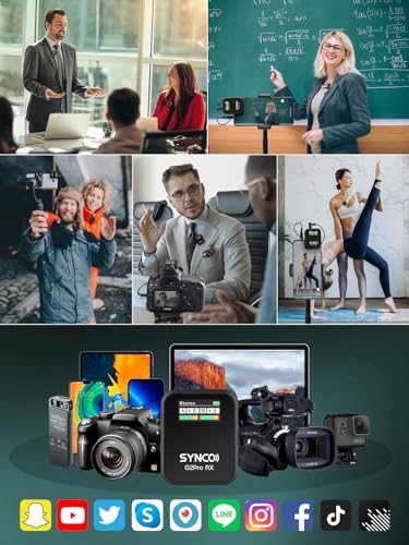 Sistema de Micrófono Lavalier Inalámbrico SYNCO G2(A2) PRO, - Imagen 3