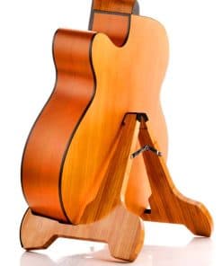 Soporte de Guitarra Miwayer de Bambú Real A-Frame Plegable