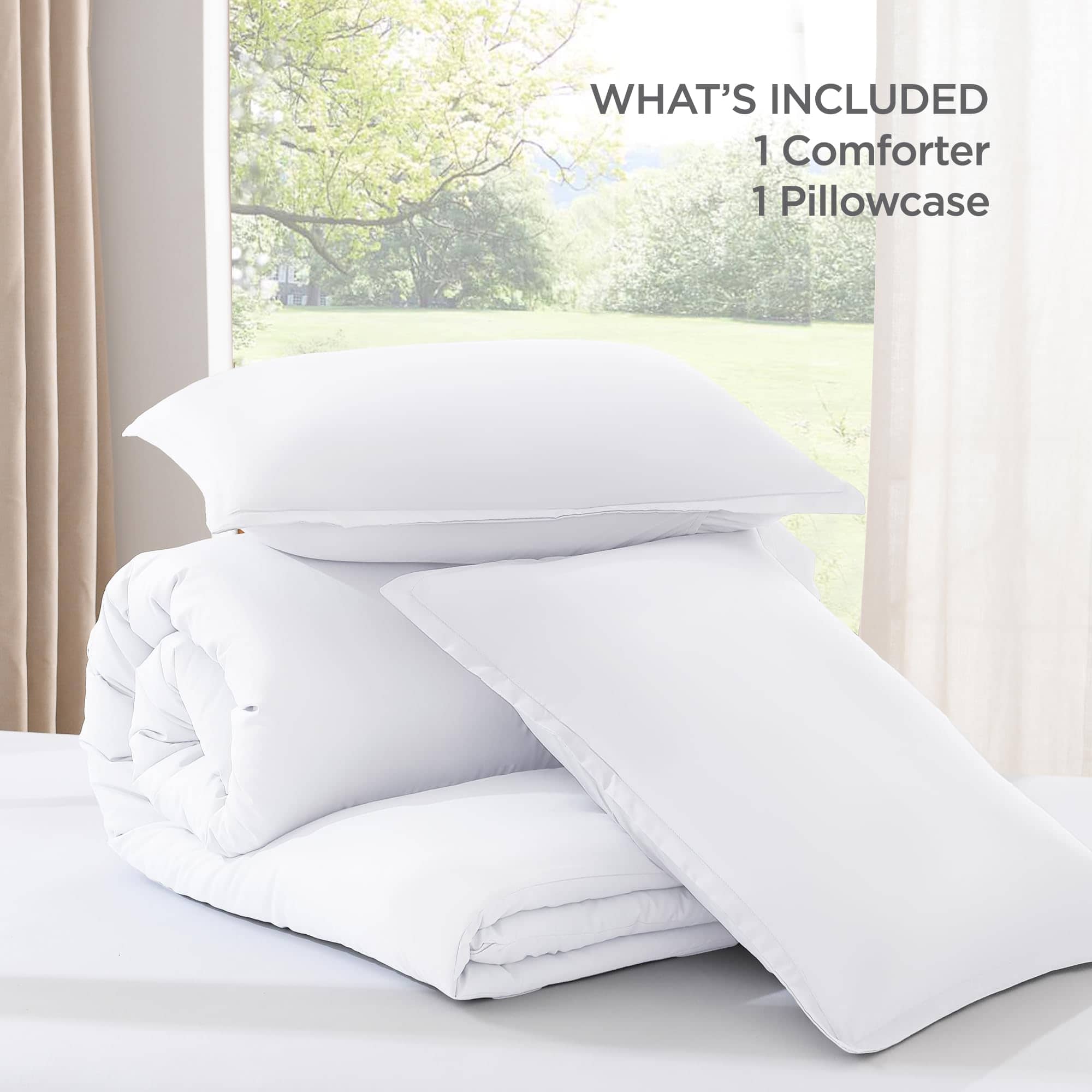 Juego de Edredón Blanco Andency para Cama Individual, 2 - Imagen 8