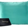 Funda de Almohada de Seda 100% Pura de Morera -Aqua