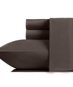 Juego de sábanas de lujo California Design Den -Marrón Choco