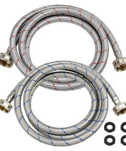 Beaquicy 6 Ft Mangueras de Acero Inoxidable para Lavadora -