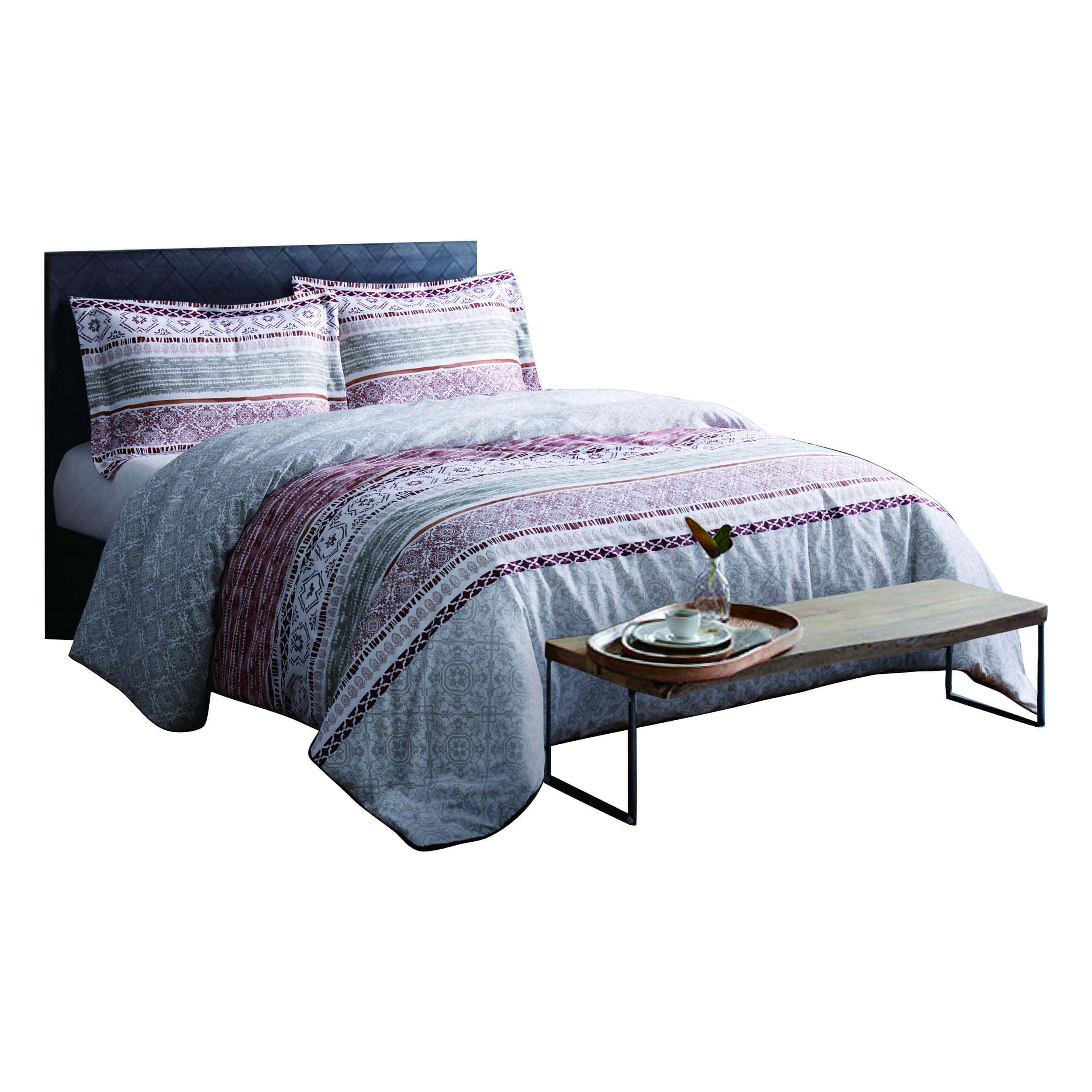 Juego de Edredón de 3 Piezas French Connection Home, Queen, - Imagen 3