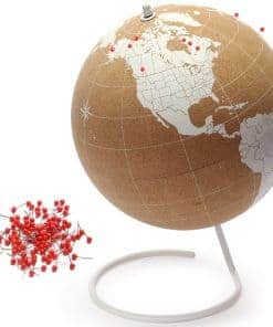 Globo de corcho blanco con alfileres - Globo de corcho de