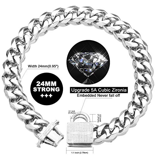 Collar de Perro PRADOG de Acero Inoxidable con Cierre de - Imagen 4