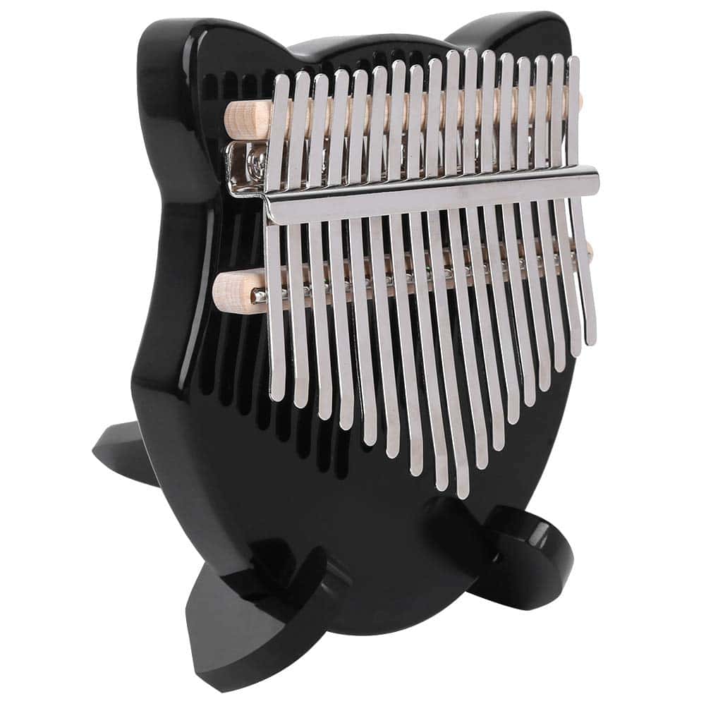 Kalimba Thumb Piano,17 Teclas Forma de Zorro Transparente - Imagen 7