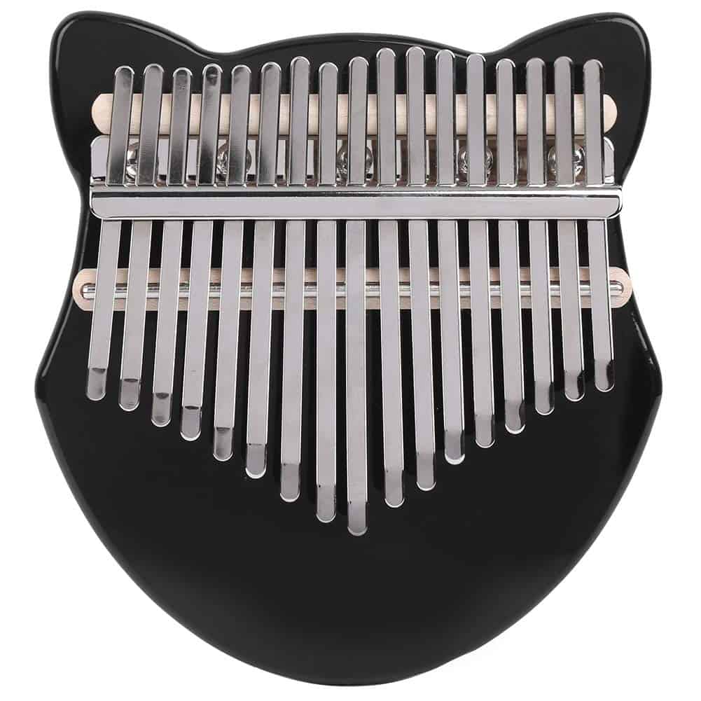 Kalimba Thumb Piano,17 Teclas Forma de Zorro Transparente - Imagen 3